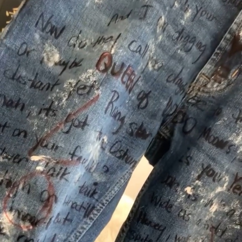 Love Jones jeans (poem from the movie)